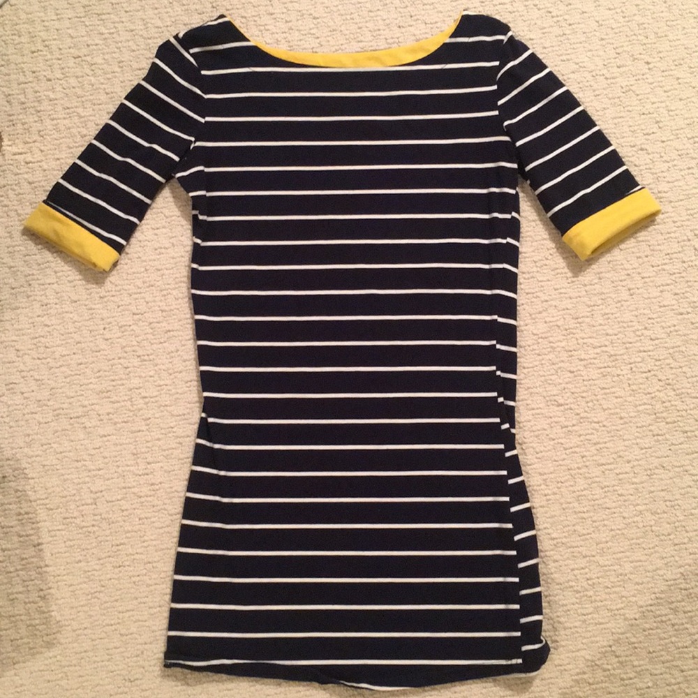 Striped Stretchy Shift Dress